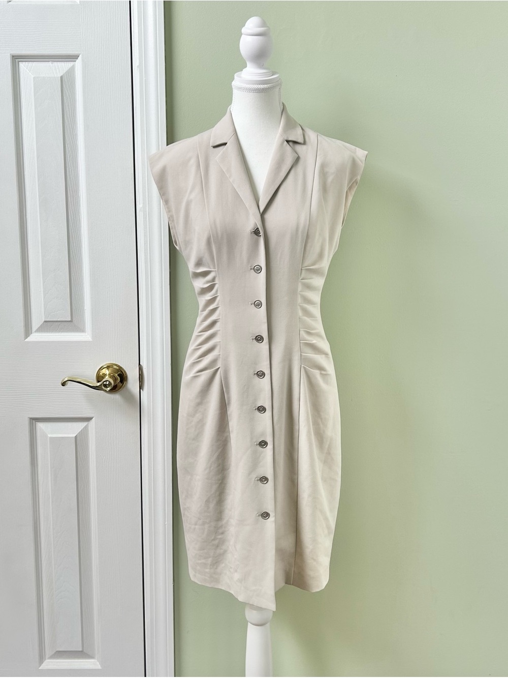 Button down midi dress